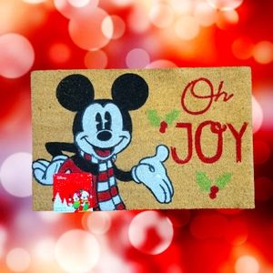 Disney  "OH JOY" Christmas Door Mat